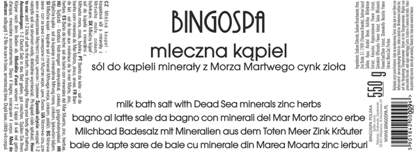 Mælkebad med Dødehavsmineraler BINGOSPA