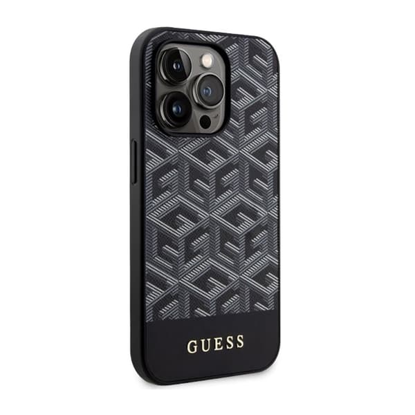 Guess GCube Stripes MagSafe - iPhone 14 Pro cover (sort)