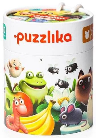 Pusselset djur mat pusselmönster