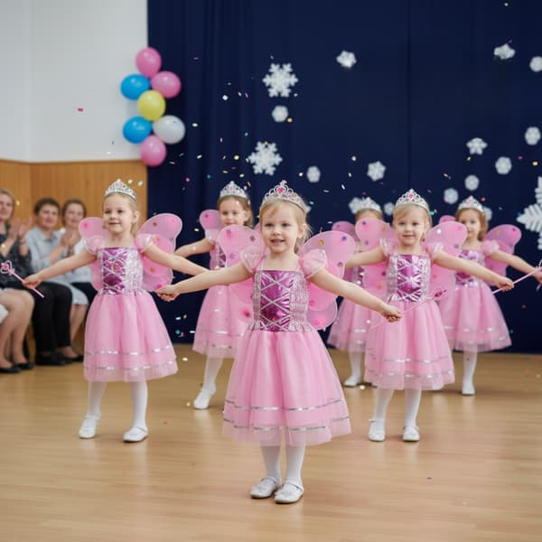 Prinsessakeiju-perhosasu 2in1-asu, asusteet, 9 tuotetta