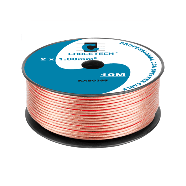 Højttalerkabel CCA 1.0mm 10M Cabletech