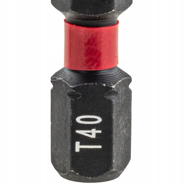 Slagbit skruetrækker bits magnetisk Torx krydsbit TX40 25 mm