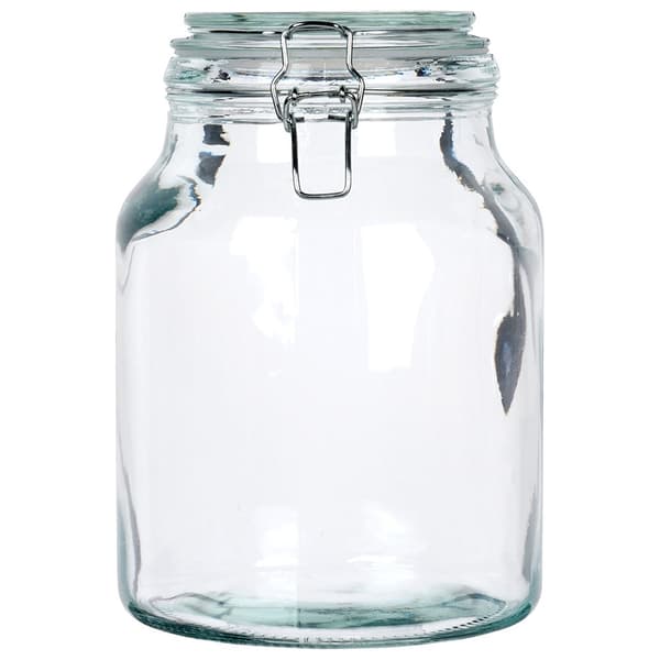 Glasburk med klips IRMA 3,4 l