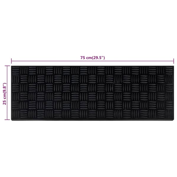 vidaXL Trappsteg, 5 st, 25x75 cm, gummi