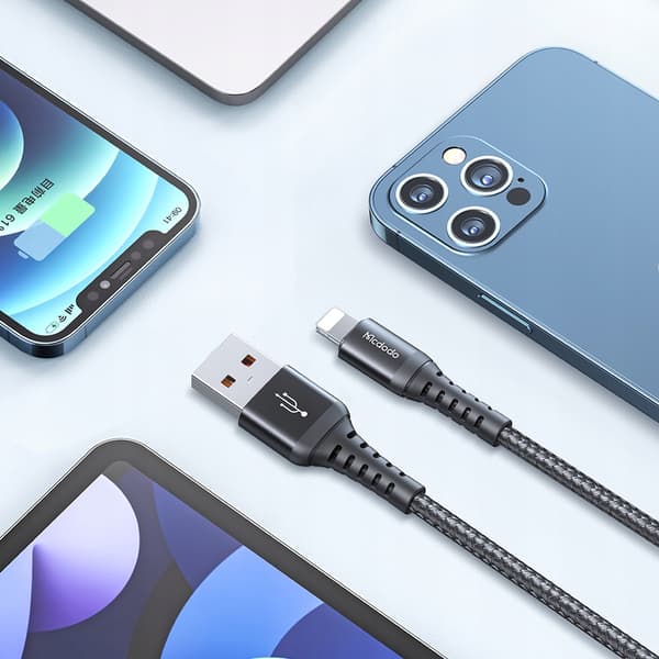 MCDODO KORT SNABBLADDANDE USB LIGHTNING-KABEL FÖR IPHONE 13 14 20 CM