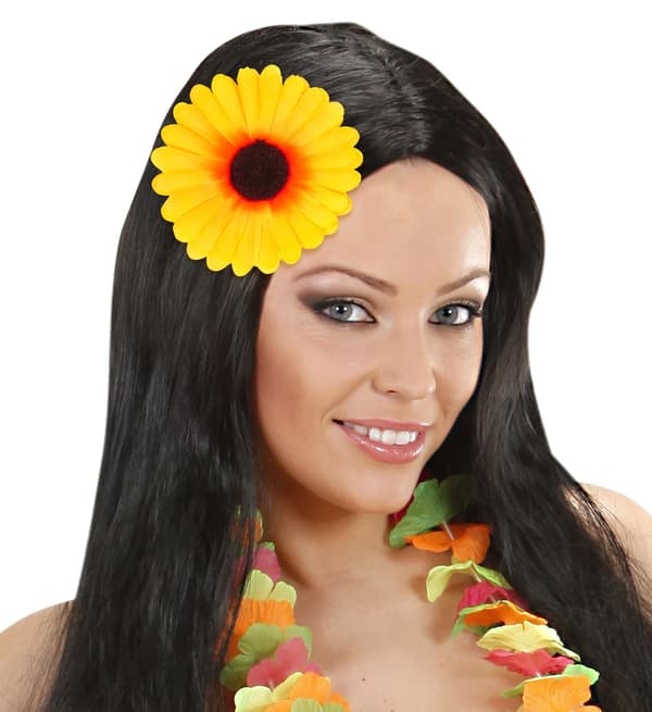 Solrosnål Hawaiianska blommor hårspänne