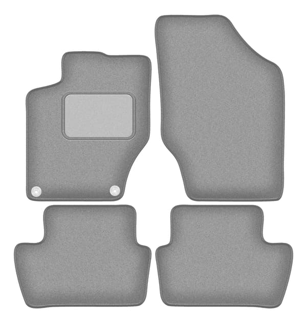 Harmaat auton matot DS 4 Crossback hatchbackille (2015-2018)