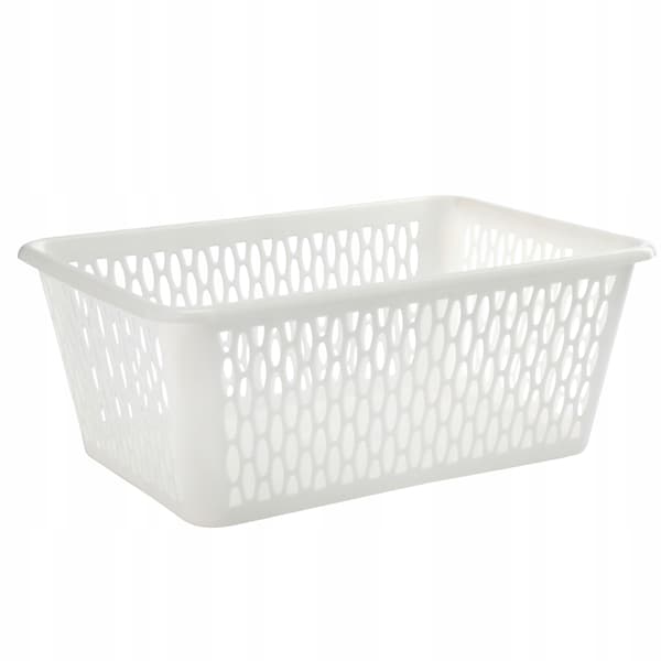 Krämig universalkorg 25×16×8 cm för förvaring