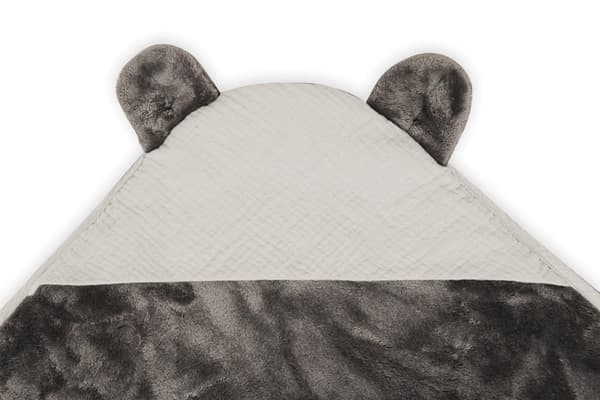 KOALA MUSLIN peitto hupulla 95x95 musta