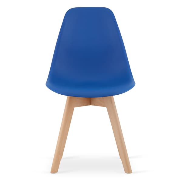 KITO stol blå / naturlige ben x 4