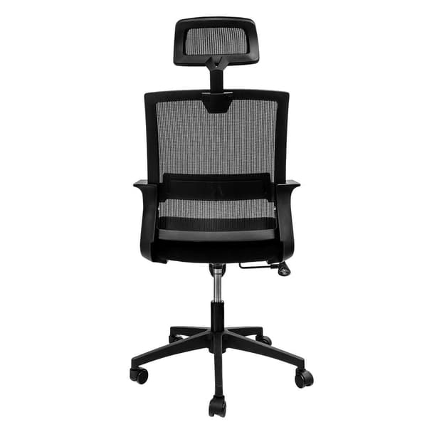 Furvelo Basic PLUS drejelstol – sort kontortstol med rotationsfunktion