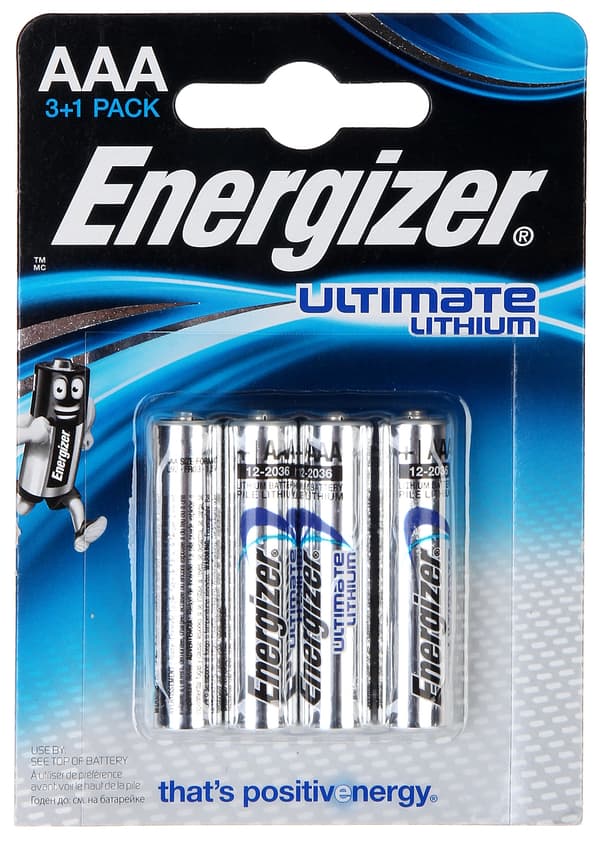 LITHIUMBATTERI BAT-AAA-LITHIUM/E*P4 1,5V SPÆNDINGSGIVER