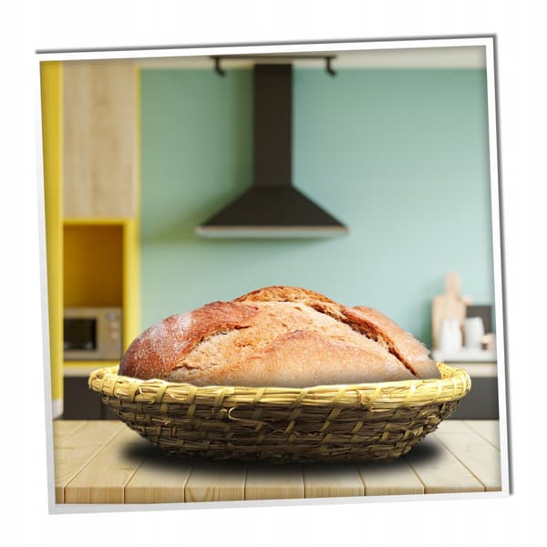 Strået Oval Brødhævekurv 36cm
