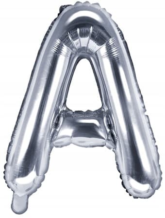 Folieballong Bokstav ""A"", 35 cm, silver, 1 st.