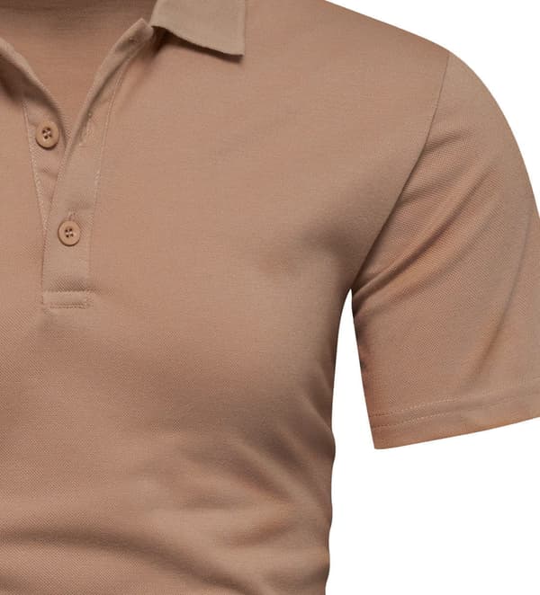 Herre T-shirt, V-hals, sort, Recea M