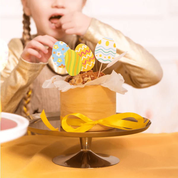 Toppers Pickers til muffins PÅSKEÆG 6 stk.