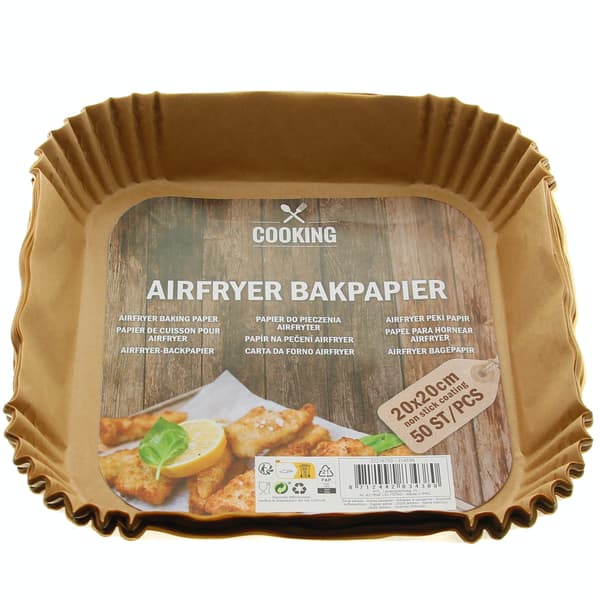 BAGEINDSATS TIL FEDTFRI FRITUREPAPIRFORM 50 STK.