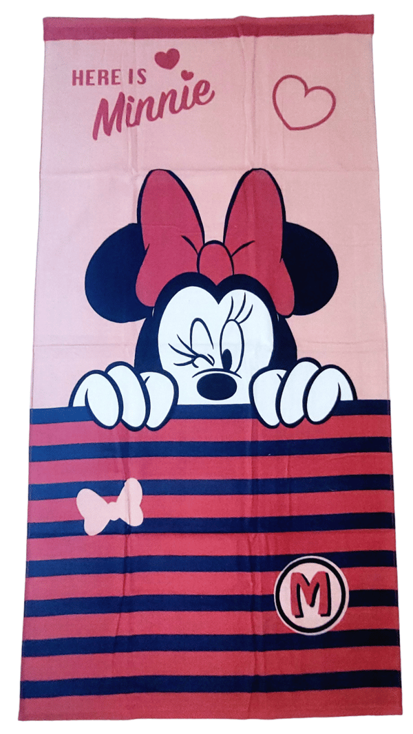 MINNIE MOUSE BØRNESTRANDHÅKLE 70 x 140 cm