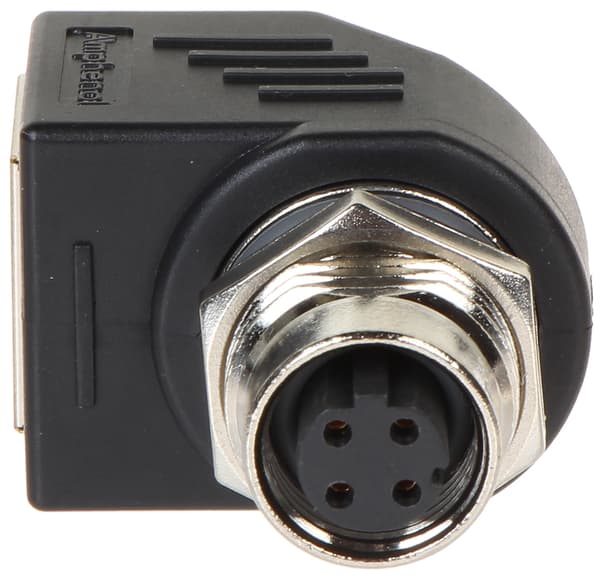 Vinklet adapter M12D-G/RJ45-G