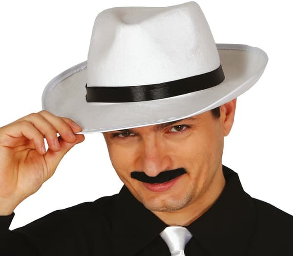 AL Capone Hvid Ridder Gangsterhat