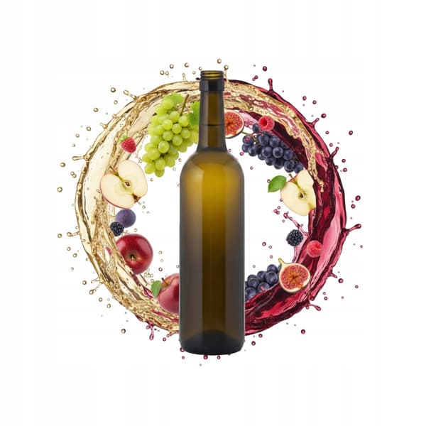 5x Vinoljeflaskor 750ml med skruvkork Glasflaska för vin 5 st.