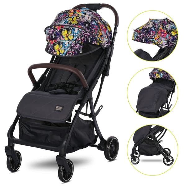 Lorelli Minori - klapvogn med automatisk foldning op til 22 kg | Magic Flower