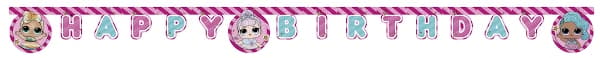 LOL Glitterati gratisbanner, 210 cm