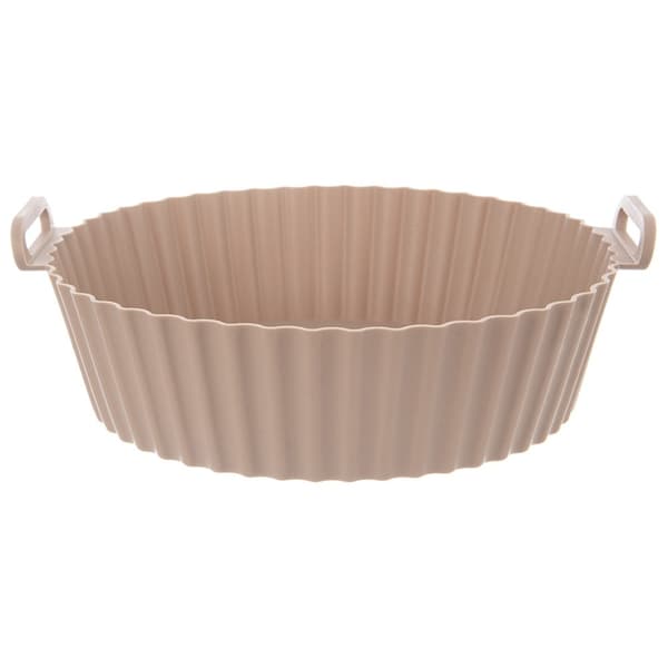 Insats för luftfrityr oljefri silikon beige 23 cm