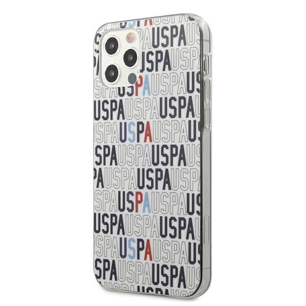 US Polo USHCP12LPCUSPA6 iPhone 12 Pro Max 6,7 vit/vit Logo Mania Collection