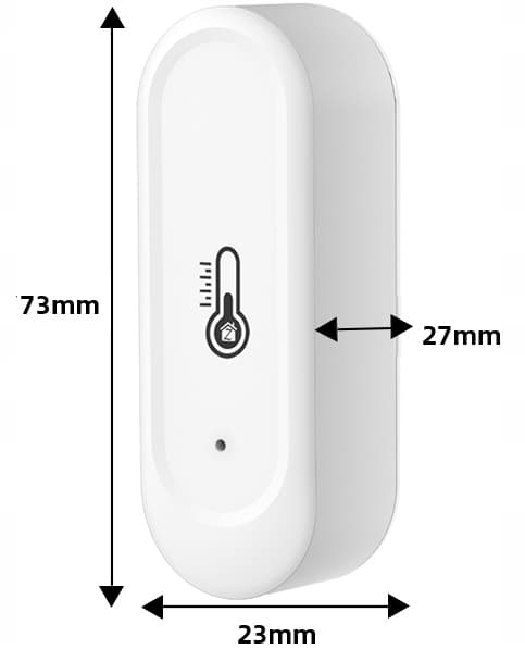 RTX Tuya Zigbee Ekstern Temperatur- og Fugtighedssensor Hvid