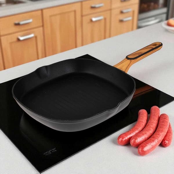 MULTIKLAD GRILLPANA 28cm BERGNER BG-56041 TRÄKOL