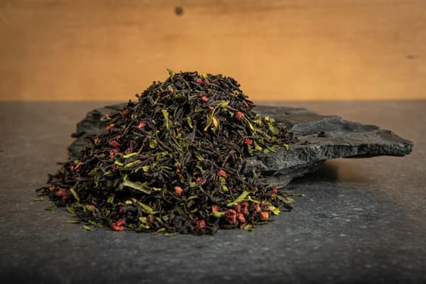 Sort te Earl Grey Ceylon Hindbær 50 g Ceylon Citronblad Hindbær