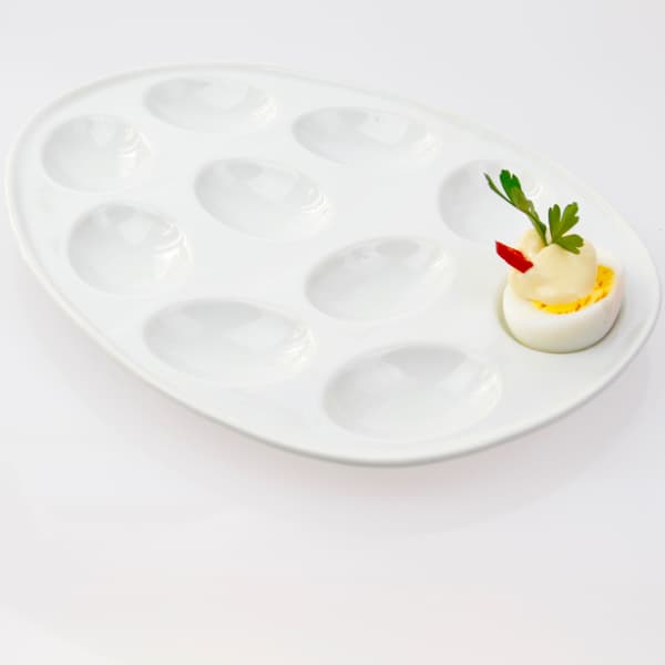 ÆGGETALLERKEN PORCELÆNS ÆGGETALLERKEN
