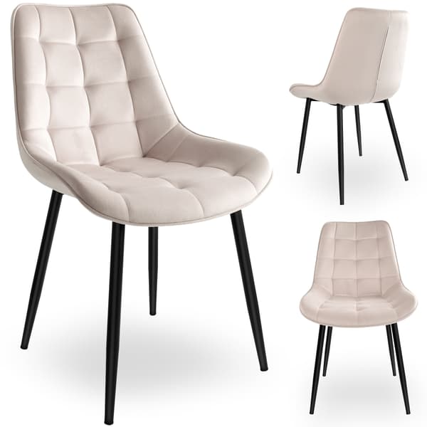 NORMAN Velvet beige sammetsfåtölj