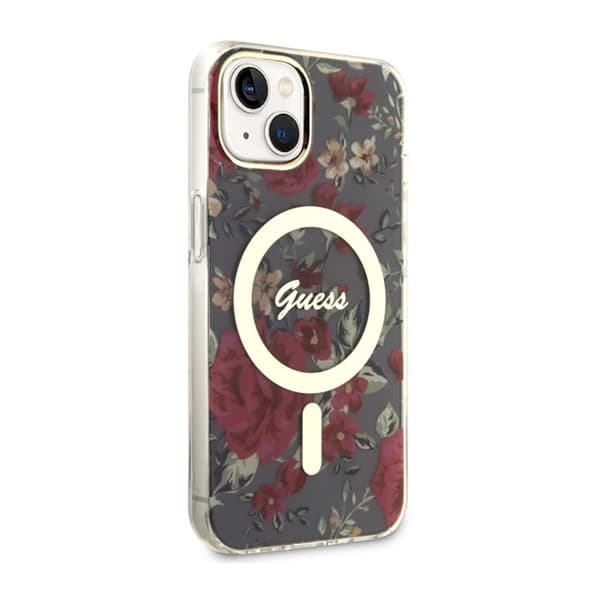 Guess Flower MagSafe - iPhone 14 Plus cover (grøn)