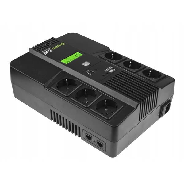 Green Cell UPS07 AIO 800VA 480W UPS-strømforsyning, sort