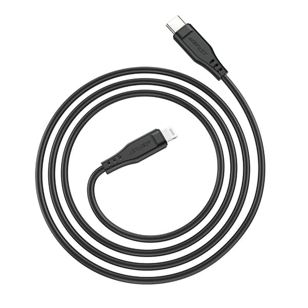 Acefast C3-01 Lightning - USB-C PD-kabel 30W 3A 480Mb/s 1,2m - Vit