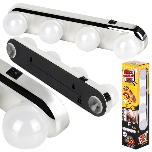 Lamper til spejl 4 LED med sugekopper 30,5 cm