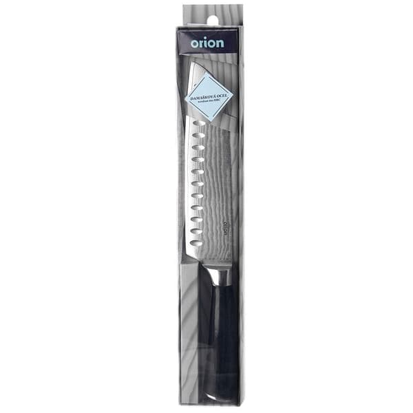 Santoku damaskus kniv i stål 31 cm