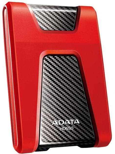 ADATA HD650 2TB 2,5" USB 3.1 extern hårddisk röd
