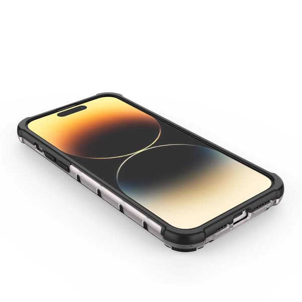 Honeycomb iPhone 14 Pro Max Hybrid Armor-skal Blå