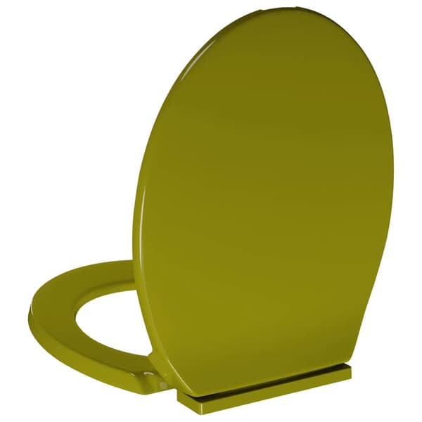 vidaXL Soft Close toiletsæde, grøn, oval