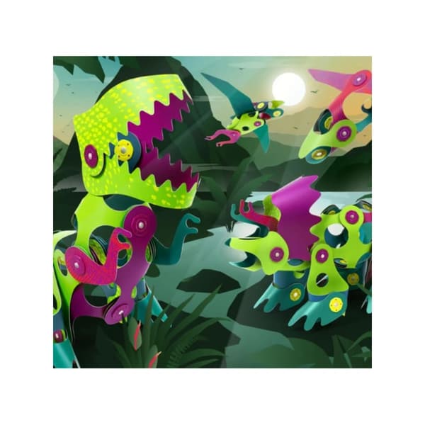 Clixo Dino Adventure Pack 36 delar - flexibla dinosaurier 4+