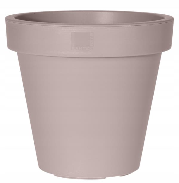 Blomkruka rund plast beige stor 80cm 1 st