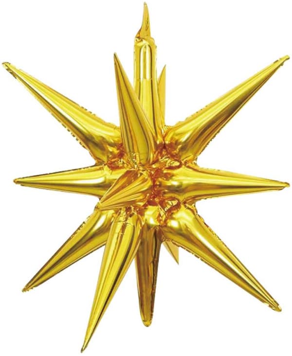 3D Stjerne Folieballon GULD 106cm