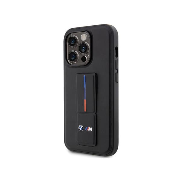 BMW Grip Stand Hot Stamp - iPhone 14 Pro Max -kotelo (musta)