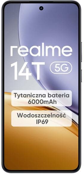 Smartphone REALME 14T 5G 8 GB/ 256 GB Sort