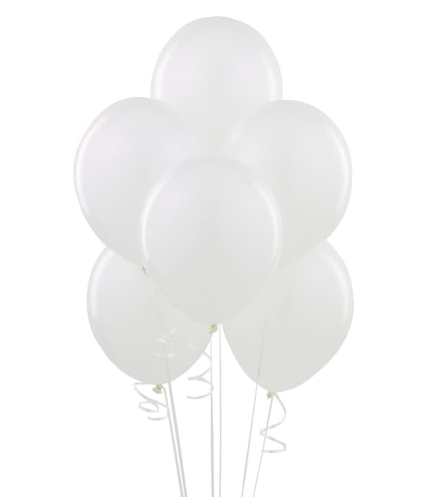 Pastelballoner 30 cm 10 stk hvide
