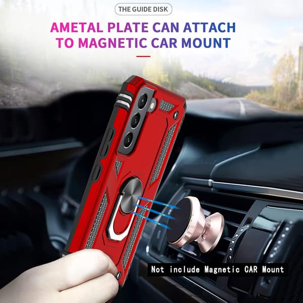 HÅRDT ETUI TIL SAMSUNG GALAXY S22 5G ARMOR RED SM-S901