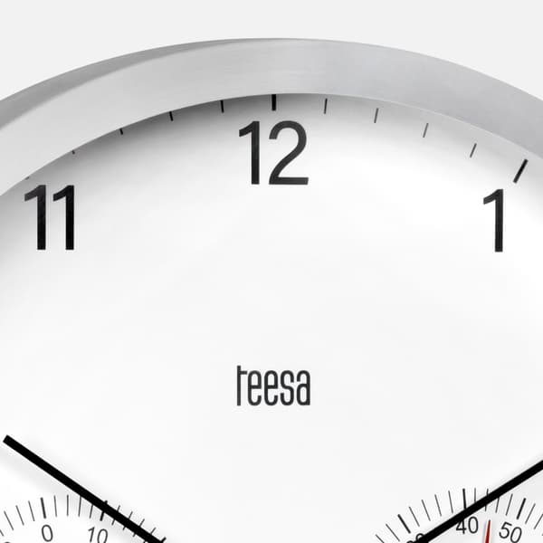 Vægur 30 cm med termometer og hygrometer